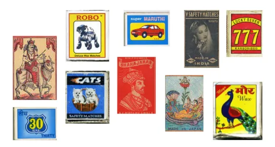 Collection of indian matchboxes