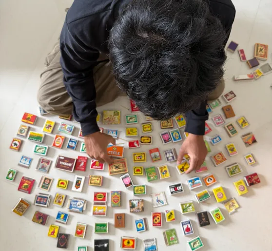 Murtaza's matchbox collection