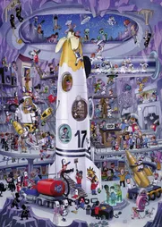 Rocket Launch - A 1000 Piece Cartoon im Dreieck Jigsaw Puzzle by Uli Oesterle - HEYE-29790 - Thumbnail Image