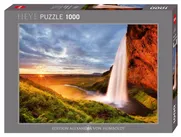 Seljalandsfoss Waterfall - A 1000 Piece Edition Alexander von Humboldt Jigsaw Puzzle - HEYE-29769 - Thumbnail Image