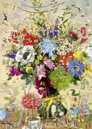 Flower’s Life - A 1000 Piece Cartoon im Dreieck Jigsaw Puzzle by Marino Degano - HEYE-29787 - Thumbnail Image
