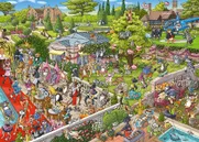 Party Cats  - A 1000 Piece Cartoon im Dreieck Jigsaw Puzzle by Birgit Tanck - HEYE-29838 - Thumbnail Image
