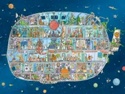 Spaceship  - A 1500 Piece Cartoon im Dreieck Jigsaw Puzzle by Mattias Adolfsson - HEYE-29841 - Thumbnail Image