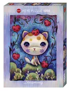 Strawberry Kitty - A 1000 Piece Dreaming Jigsaw Puzzle by Jeremiah Ketner - Image 1 Thumbnail