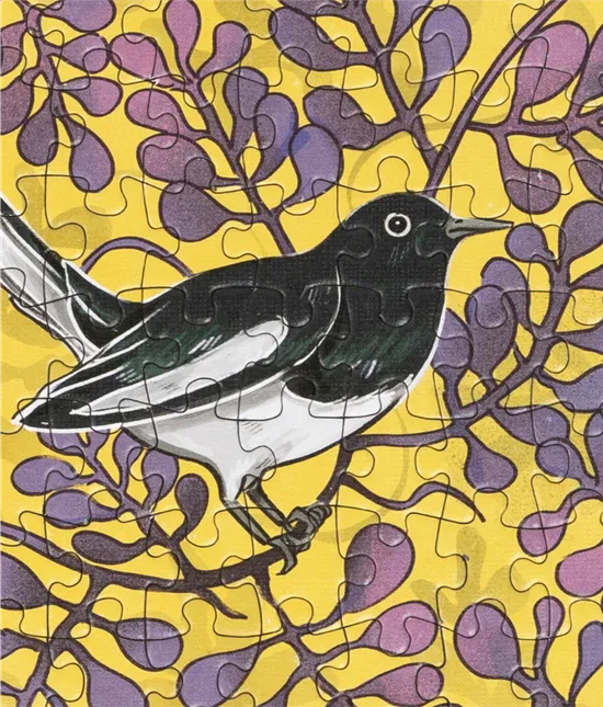 Chirps from India - A 500 Piece Artist Jigsaw Puzzle by Annada Menon - Image 4