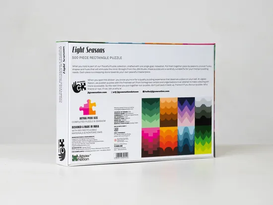 Eight Seasons - A 500 Piece Pieceful Collection Jigsaw Puzzle by JSN Studio - Image 3