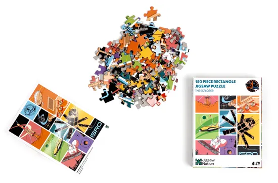 The Explorer - A 150 Piece ISRO Jigsaw Puzzle by A47 - Image 3
