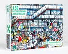 George Pompidou Centre - A 150 Piece Artist Jigsaw Puzzle by Mario Miranda - Image 1 Thumbnail