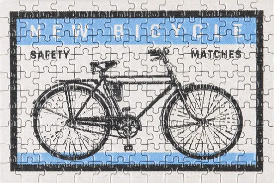 New Bicycle - A 150 Piece Matchbox Jigsaw Puzzle by Murtaza M. Bookwala - Image 2