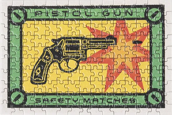 Pistol Gun - A 150 Piece Matchbox Jigsaw Puzzle by Murtaza M. Bookwala - Image 2