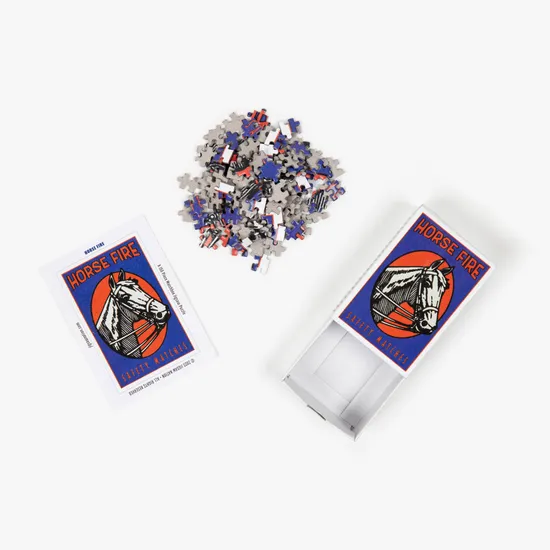 Horse Fire - A 99 Piece Matchbox Jigsaw Puzzle by Murtaza M. Bookwala - Image 3