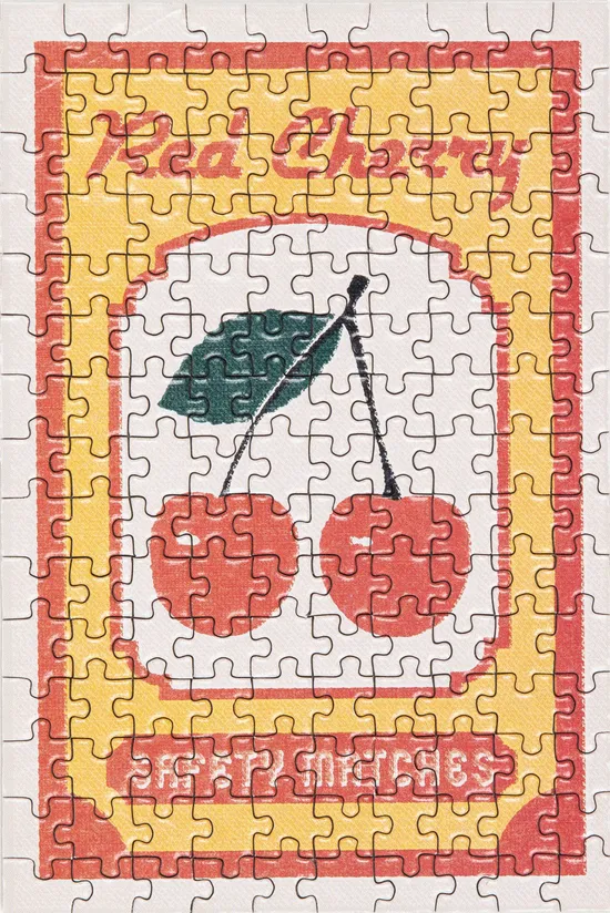 Red Cherry - A 99 Piece Matchbox Jigsaw Puzzle by Murtaza M. Bookwala - Image 2