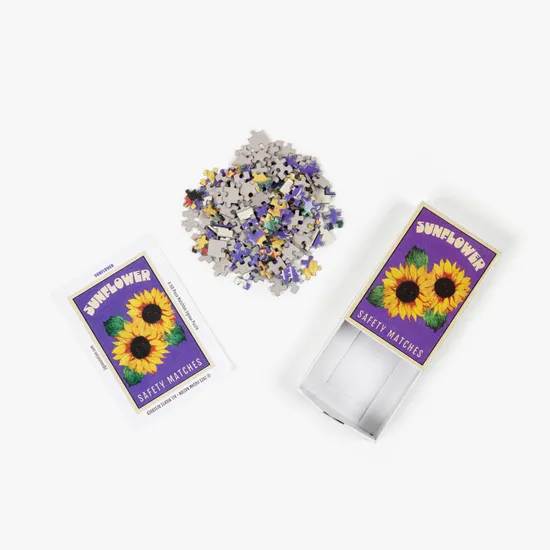 Sunflower - A 150 Piece Matchbox Jigsaw Puzzle by Murtaza M. Bookwala - Image 3