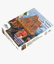 Timeless Temple Towers - A 500 Piece Jigsaw Puzzle by Madras Design Story - MDS-TTT-01 - Thumbnail Image