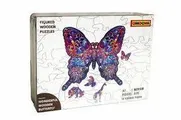 Wonderful Wooden Butterfly - A 97 Piece Wooden Puzzles Jigsaw Puzzle - Thumbnail Image