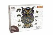 Royal Wooden Owl - A 63 Piece Wooden Puzzles Jigsaw Puzzle - Thumbnail Image