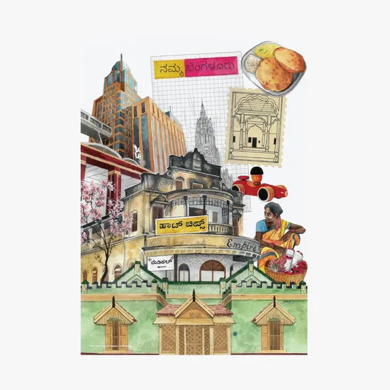 Bengaluru - A 150 Piece City Series Jigsaw Puzzle by Jit Chowdhury - Image 4