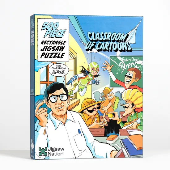 Classroom of Cartoons - A 500 Piece Tinkle Jigsaw Puzzle by Tinkle - Image 1