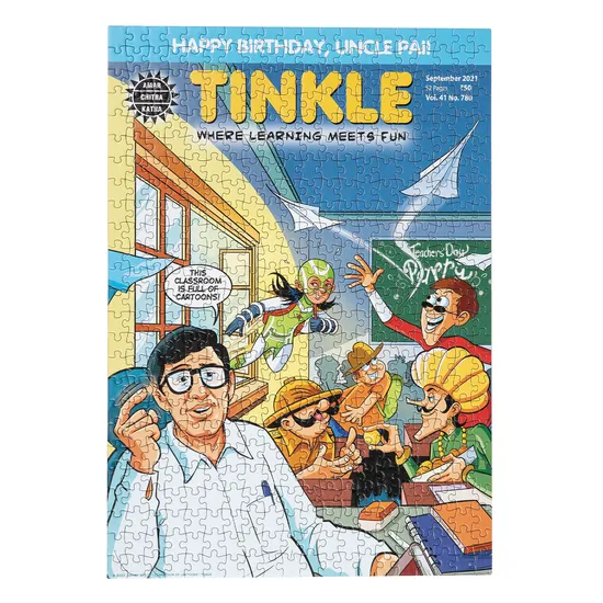 Classroom of Cartoons - A 500 Piece Tinkle Jigsaw Puzzle - Image 2