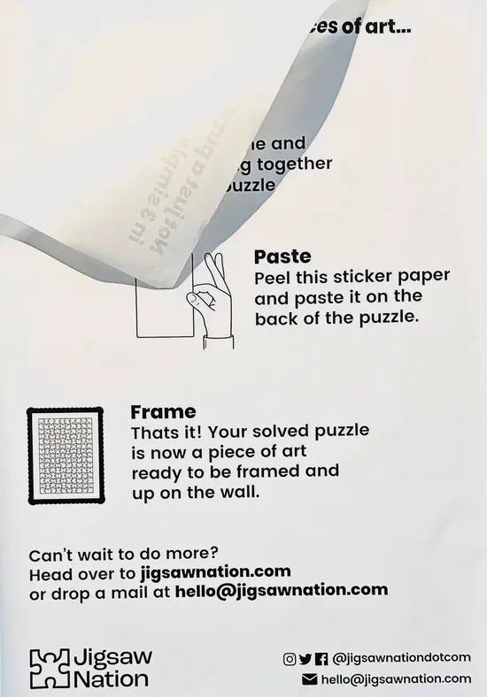 Matchbox Size Jigsaw Puzzle Sticker Paper - Image 1