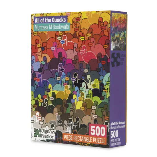 All of the Quacks - A 500 Piece Artist Jigsaw Puzzle by Murtaza M. Bookwala - Image 1
