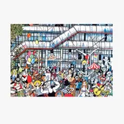 George Pompidou Centre - A 150 Piece Artist Jigsaw Puzzle by Mario Miranda - Thumbnail Image