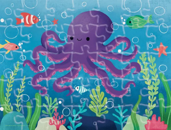 Aqua Adventure - 4 in 1 - A 35 Piece Kids Jigsaw Puzzle by JSN Studio - Image 6