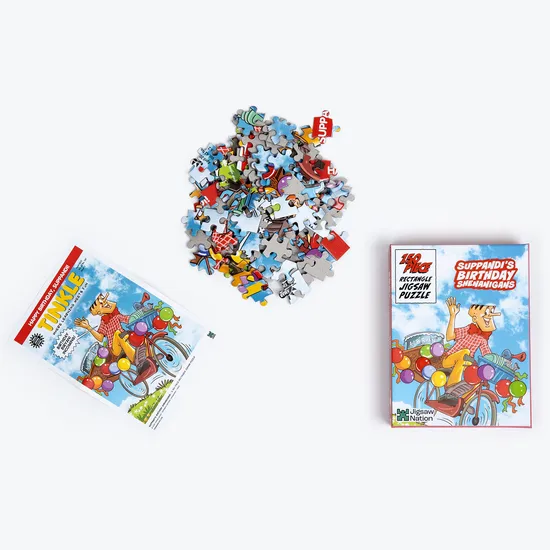Suppandi's Birthday Shenanigans - A 150 Piece Tinkle Jigsaw Puzzle by Tinkle - Image 3