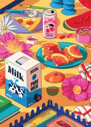Scrumptious - A 1000 Piece Artist Jigsaw Puzzle by Muhammed Sajid - Thumbnail Image
