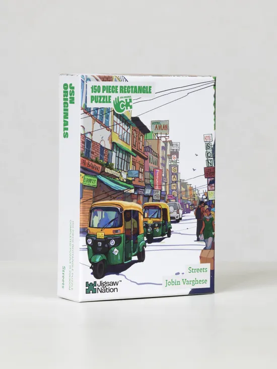 Streets - A 150 Piece Artist Jigsaw Puzzle by Jobin Varghese - Image 2