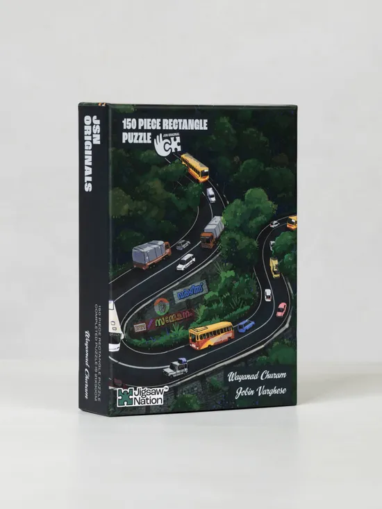 Wayanad Churam - A 150 Piece Artist Jigsaw Puzzle by Jobin Varghese - Image 2
