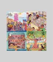 Good Ol' Days - 4 in 1 - A 100 Piece Artist Jigsaw Puzzle by Annada Menon - JSN-AM-GOD-001 - Thumbnail Image