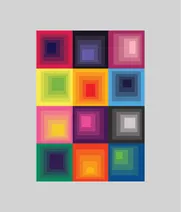 Squared Spectrum - A 1000 Piece Pieceful Collection Jigsaw Puzzle - Thumbnail Image