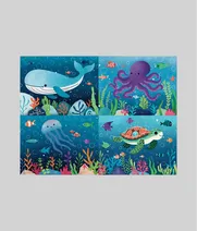 Aqua Adventure - 4 in 1 - A 35 Piece Kids JSN Junior Jigsaw Puzzle - Thumbnail Image