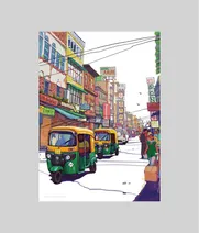 Streets - A 150 Piece Artist Jigsaw Puzzle by Jobin Varghese - Thumbnail Image