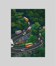 Wayanad Churam - A 150 Piece Artist Jigsaw Puzzle by Jobin Varghese - Thumbnail Image