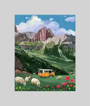 Mountain Song - A 280 Piece Artist Jigsaw Puzzle by Soumyaraj Vishwakarma - JSN-SV-MS-001 - Thumbnail Image