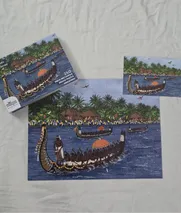 Snakeboats in Synchrony - A 280 Piece Jigsaw Puzzle by Madras Design Story - MDS-SIS-01 - Thumbnail Image